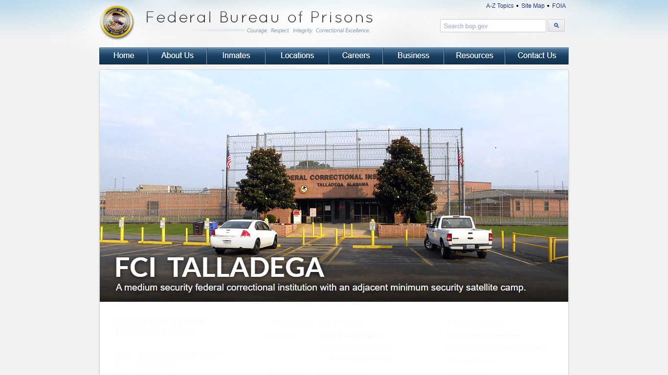 FCI Talladega - Federal Bureau of Prisons